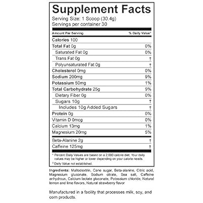 Infinit Nutrition Hydrate Drink Mix: Strawberry/Lemon w/Caffeine 30-Serving Bag