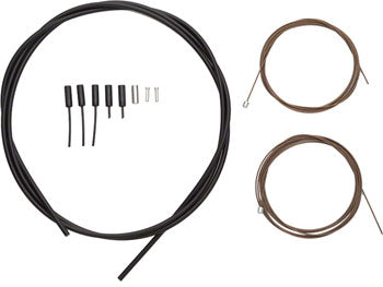 Shimano Dura-Ace SP41 Polymer-Coated Derailleur Cable Set, Black