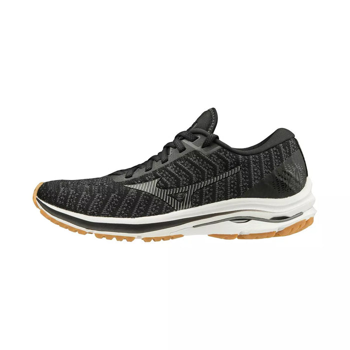 Mizuno Wave Rider 24 Waveknit Women's Running Shoe Black/Dark Shadow