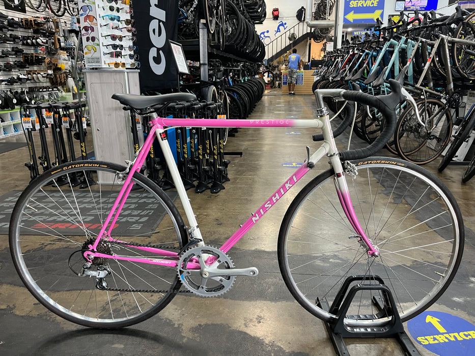 Nishiki Prestige Vintage Road Bike - Pink/White USED
