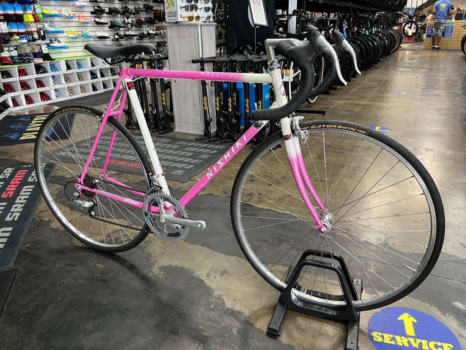 Nishiki Prestige Vintage Road Bike - Pink/White USED