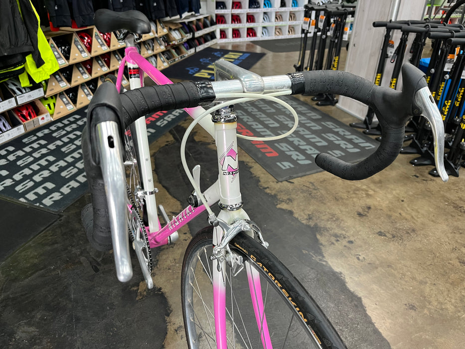 Nishiki Prestige Vintage Road Bike - Pink/White USED