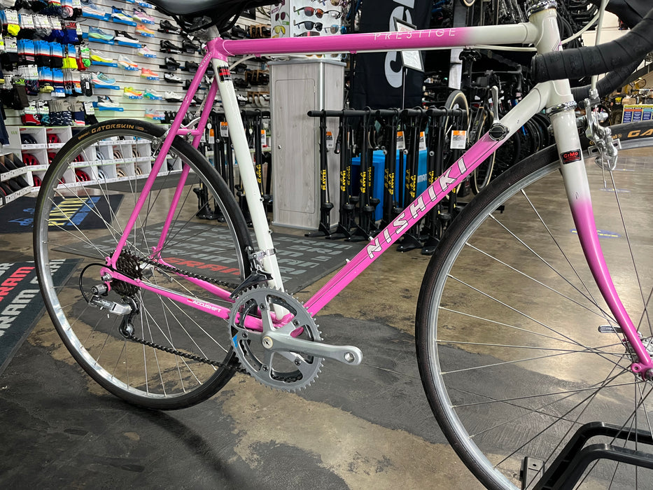 Nishiki Prestige Vintage Road Bike - Pink/White USED