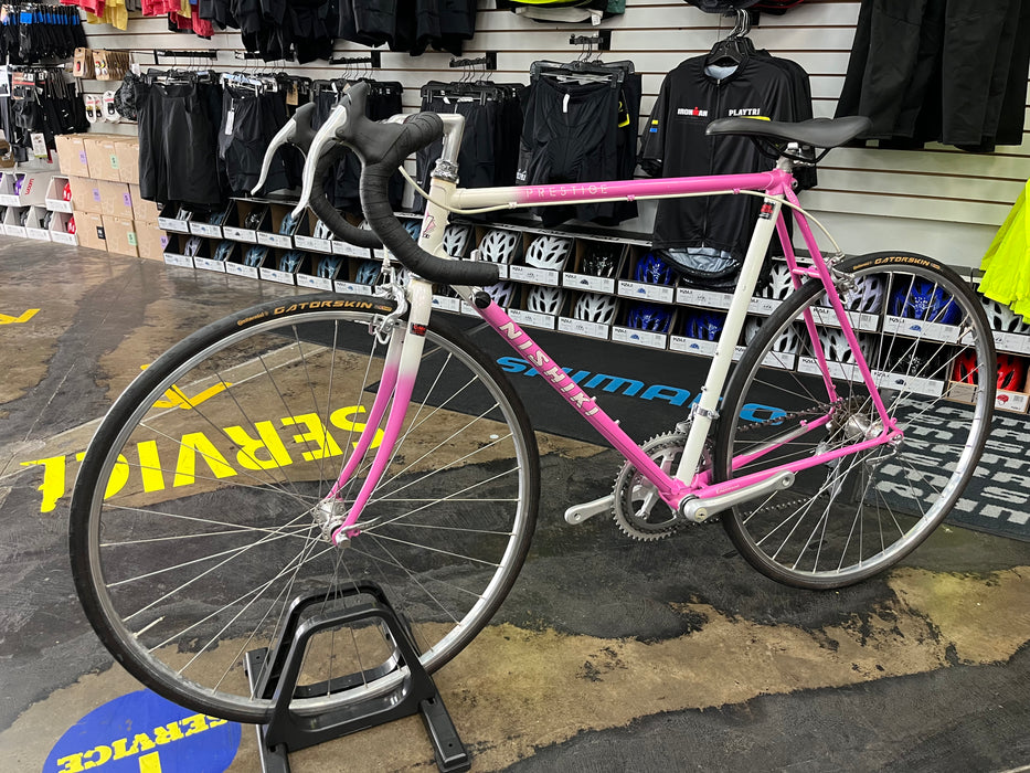 Nishiki Prestige Vintage Road Bike - Pink/White USED