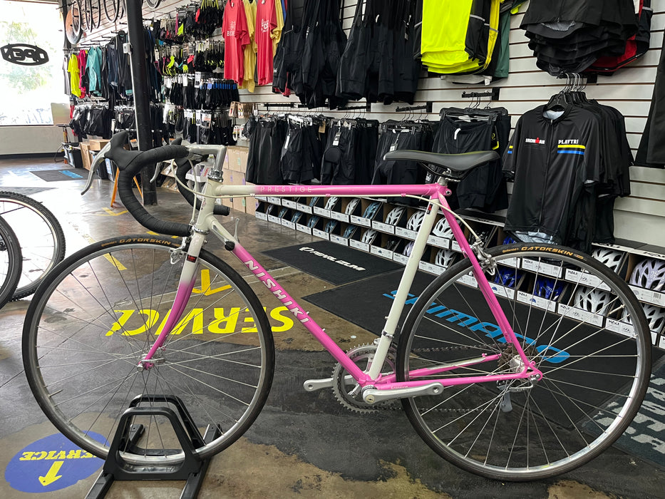 Nishiki Prestige Vintage Road Bike - Pink/White USED