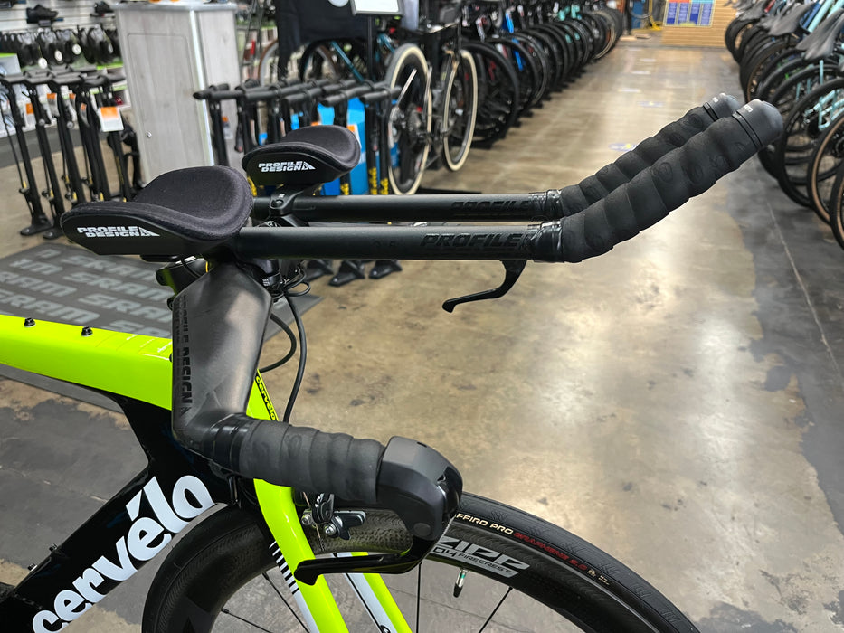 Cervelo P3 Shimano Ultegra Di2 w/ ZIPP 404 Firecrest Wheels - Fluoro/Black/Black 2019 DEMO