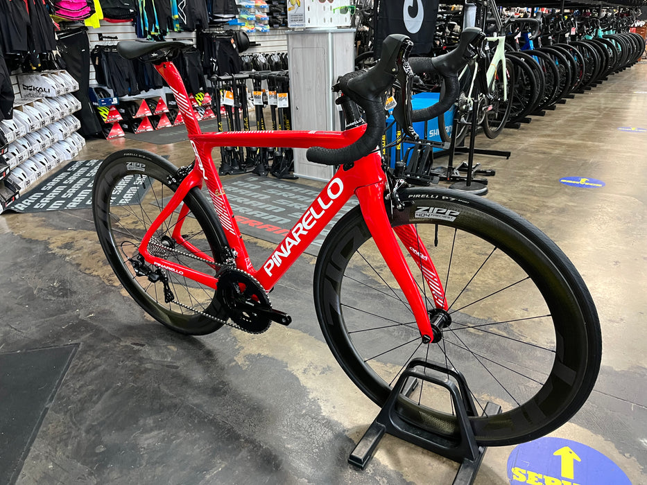 Pinarello Gan Rim Shimano 105 11 Speed - ZIPP 404 Firecrest Wheelset - Red 2023
