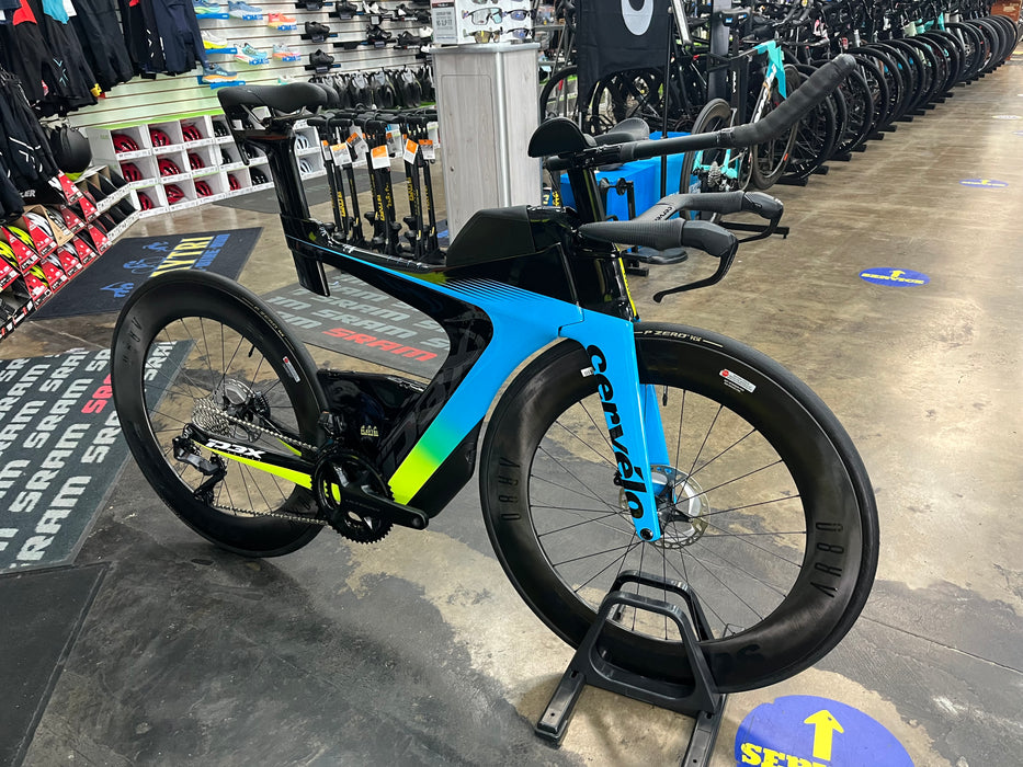 Cervelo P3X Shimano Ultegra Di2 12 Speed - Reynolds AR80 Wheels - Rivera/Fluoro/Black 2021