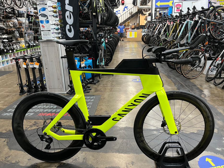 Canyon Speedmax CF 7 Disc Shimano 105 11 Speed - Hi-Viz Yellow 2021 USED