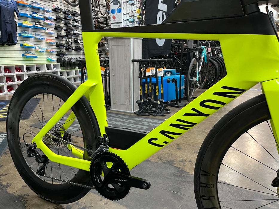 Canyon Speedmax CF 7 Disc Shimano 105 11 Speed - Hi-Viz Yellow 2021 USED
