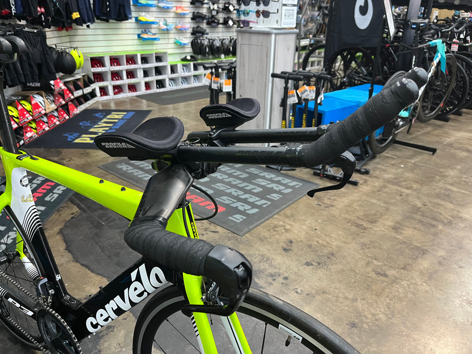 Cervelo P3 Shimano Ultegra Di2 11 Spd - DT Swiss P1800 Spline - Fluor/Blk/Wht 2019 DEMO