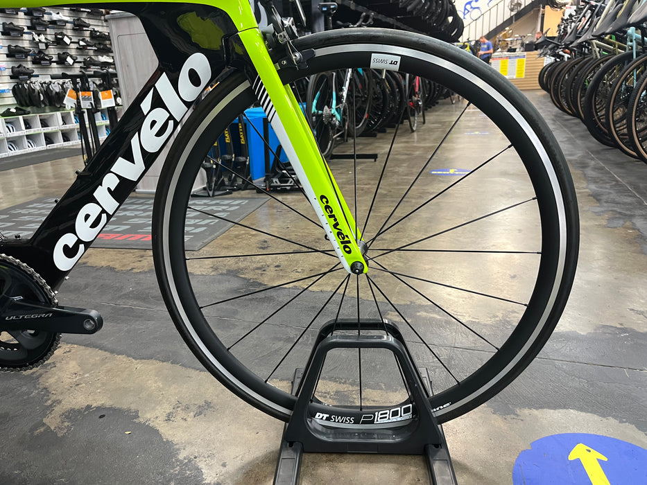 Cervelo P3 Shimano Ultegra Di2 11 Spd - DT Swiss P1800 Spline - Fluor/Blk/Wht 2019 DEMO