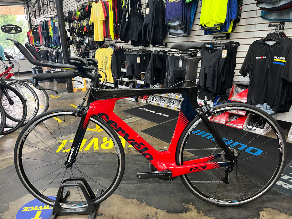 Cervelo P3 Shimano Ultegra/105 11 Speed - Red/Black/Blue