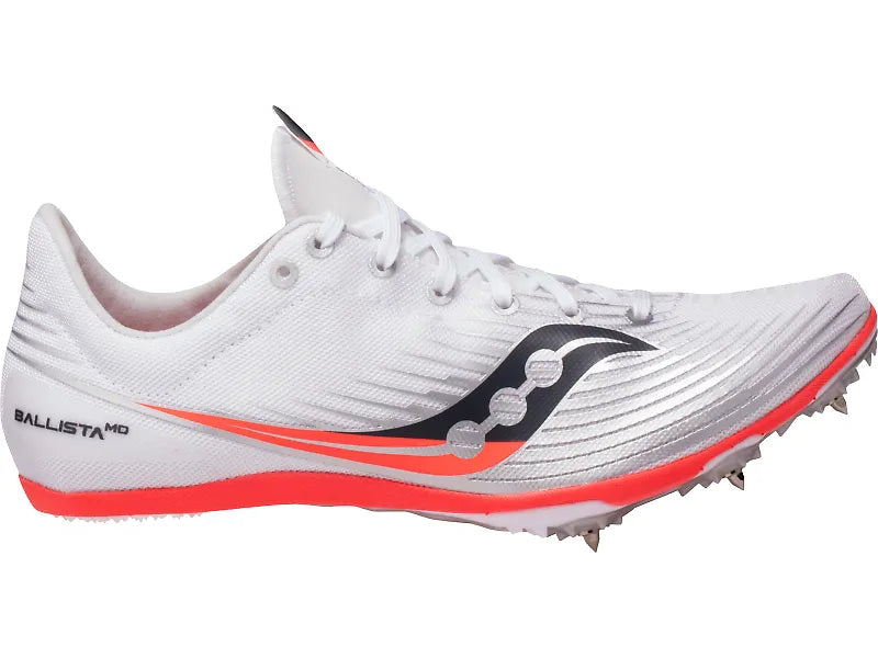 Saucony Women's Ballista MD White/Viz Red