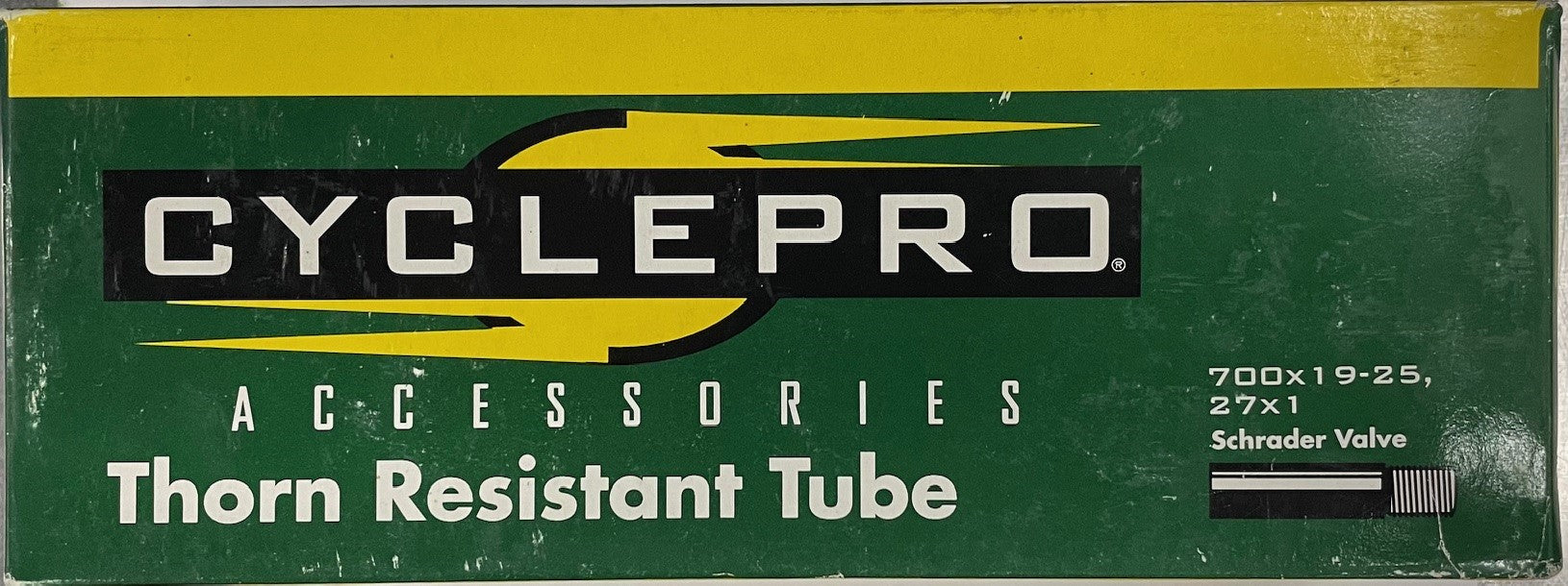Cyclepro Thorn Resistant Schrader Valve Inner Tube 700x19-25c