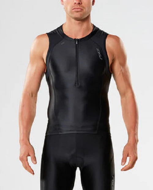 2XU Men's Perform Tri Singlet-BLK/BLK
