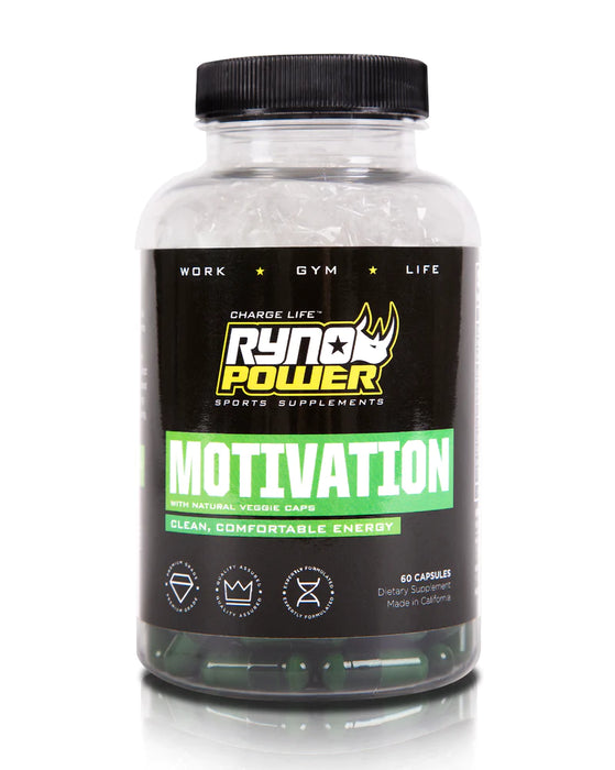 Ryno Power - MOTIVATION PRE-WORKOUT FOCUS ENERGY SUPPLEMENT