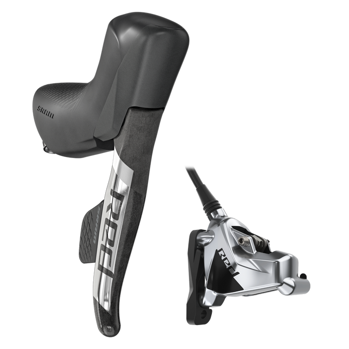 SRAM RED eTap AXS HRD Right/Rear Shift/Brake Lever and Hydraulic Disc Caliper Flat Mount Black/Silver OUT OF BOX