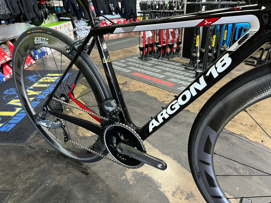 Argon 18 Gallium Pro SRAM Force eTap AXS w/ ZIPP 404 Firecrest wheels - Black/White 2019