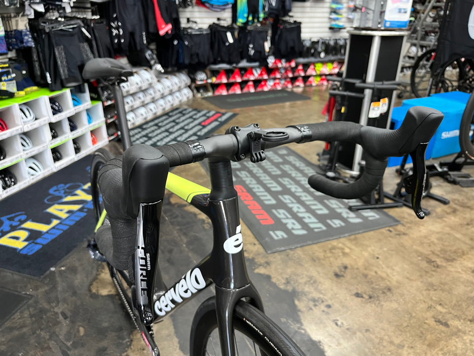 Cervelo R5 Limited Edition Paris Green SRAM Force eTap AXS D1 w/Profile Design GMR 38 Wheels - 2024