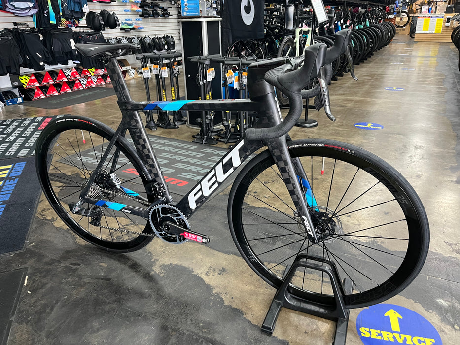 Felt AR FRD Ultimate w/ZIPP SL70 Aero Handlebar SRAM Red eTap AXS - Vision Team 35 Wheels - Matte Textreme 2025