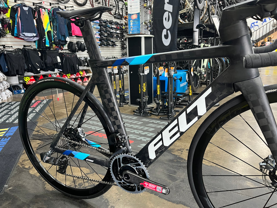 Felt AR FRD Ultimate w/ZIPP SL70 Aero Handlebar SRAM Red eTap AXS - Vision Team 35 Wheels - Matte Textreme 2025