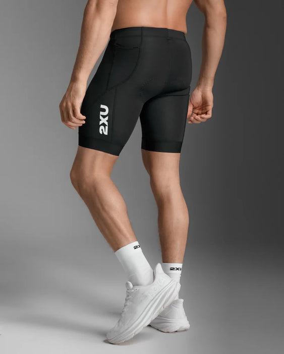 2XU Men's Core 8 Inch Tri Shorts Black/White