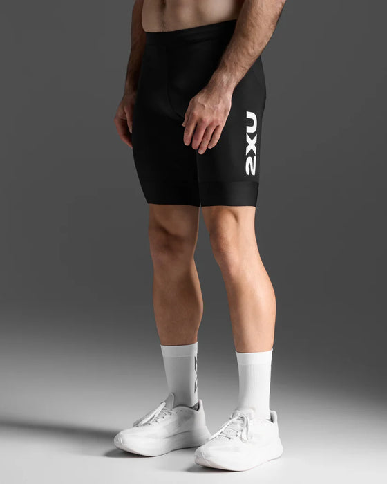 2XU Men's Aero 9" Tri Short Black/White