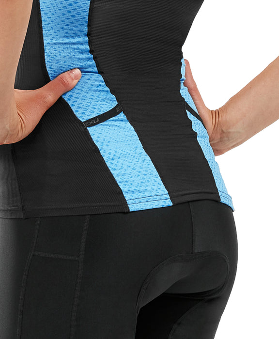 Women's 2XU Perform Tri Singlet BLK/AQM