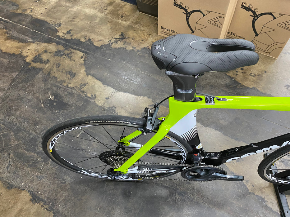 Cervelo P3 Shimano Ultegra Di2 11 Spd - Mavic Cosmic Wheels - Fluor/Blk/Wht 2019 DEMO
