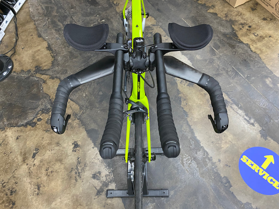 Cervelo P3 Shimano Ultegra Di2 11 Spd - Mavic Cosmic Wheels - Fluor/Blk/Wht 2019 DEMO
