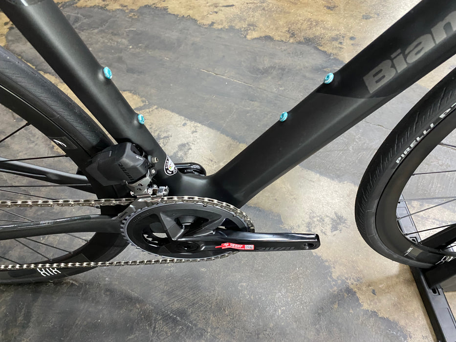 Bianchi Infinito CV Disc SRAM Rival eTap AXS - Soft Black/Black Full Matte